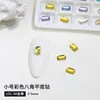 Decoración de uñas con forma de fondo plano para caramelos y refrescos, tamaño pequeño 3*5 mm, mini octágono, diamante de color para uñas, joyería al por mayor