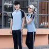 Estudantes do Ensino Fundamental Personalizados, Estudantes do Ensino Médio, Uniformes Escolares, Uniformes de Turma, Jogos Esportivos, Conjuntos de Três Peças para Primavera e Outono, Roupas Esportivas de Manga Curta em Algodão Puro