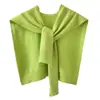 Hilo de alma hilo de punto chal mini hombros descubiertos prenda exterior celebridad de internet cuello falso primavera verano otoño invierno cuatro estaciones suéter de punto bufanda mujer negro