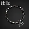 Cadena de Acero Inoxidable Collar de Acero de Titanio Cadena con Hebilla Cuadrada DIY Estilo Europeo y Americano Encadenado Apilable Moda Joyería para Viajes
