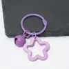 Chaveiro Transparente de Acrílico Personalizado Cor de Doce Estrela de Cinco Pontas Sino Fofo Acessórios para Mochila Bolsa de Casal Pingente