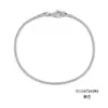 Pulsera de Cadena Redonda de Serpiente Coreana Pulsera de Acero Inoxidable Chapado en Oro Joyería de Moda para Hombres y Mujeres Pulsera Fina Lote