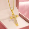 Collar Transfronterizo Diseño de Nicho Joyería para Mujer Colgante de Amor de Alta Gama Collar Cruzado de Lujo Ligero para Mujer