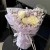 Papel Versátil Grande Removível Impermeável com Forro de Algodão Leite Papel de Presente para Buquê de Flores Flores Floricultura Materiais Artesanais