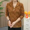 Blusa feminina elegante e versátil de manga comprida com gola alta, perfeita para usar em camadas no outono.. Estilo novo, plus size, modelador e estiloso, projetado para mulheres de meia-idade e idosas