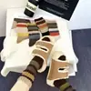 Calcetines Sueltos de Otoño e Invierno para Mujer, No Aprietan, Calcetines Caídos, Estilo Perezoso de Moda, Calcetines Largos Rayados Arcoíris Retro Ins Coreanos