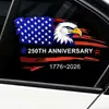 Pegatinas Populares Transfronterizas para Coche, Pegatinas Conmemorativas del 250 Aniversario Americano, Calcomanías para Ventana de Coche de Amazon, Pegatinas de Bandera de Águila