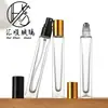 En Stock Botella de Perfume Transparente de 10 ml, Botella Recargable de Perfume Simple Cilíndrica, Botella de Rodillo Portátil Cuadrada, Botella Pequeña de Muestra para Uso Diario