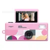 Cámara de Pulgar Transfronteriza que Puede Tomar Fotos y Videos, Cámara de Bolsillo Mini Portátil Retro con Pantalla Abatible