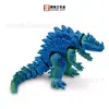 Serie de Monstruos Cocodrilo Impresos en 3D Decoración de Juguete Articulado Godzilla Artesanía Transfronteriza Regalo Adorno