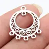 25X21Mm 1.6g Cor Prata Antiga Conectores para Brincos Acessórios DIY Pingentes