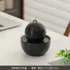 Adorno Creativo de Cerámica con Agua Fluyente, Agua Circulante para la Riqueza, Pequeña Decoración de Escritorio para Sala de Estar y Oficina, Regalo de Rueda Feng Shui