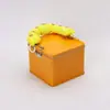 Caja Metálica Cuadrada esmerilada para Pastel de Piña con Pestillo Deslizante, Caja Metálica para Pastel de Luna, Caja de Regalo para Dulces, Galletas, Tiramisú