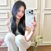Cuadros Patchwork Floral Aplicable a Funda para Teléfono Apple 17PROMAX iPhone15Plus Funda Suave 14 Fresca y Linda 13