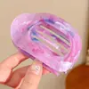 Presilha de bico de pato marrom de cachorro coreano, presilha elegante para coque torcido, presilha de cabelo volumizadora para a parte de trás da cabeça, acessório de cabelo de alta qualidade