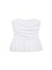 Atacado de comércio exterior estilo europeu e americano transfronteiriço feminino AliExpress novo ZRA em estoque blusa de popeline com borda ondulada