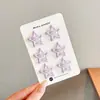 Pinzas para el pelo de estrella de cinco puntas de colores dulces para niñas, Pasadores para el pelo para niñas, Pinzas para el pelo para la parte trasera de la cabeza, Accesorios para el pelo