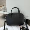 Bolso de Hombro de Piel de Vaca de Primera Capa para Mujer, Moda Transfronteriza Portátil para Ir al Trabajo, Axila, Estudiante, Bolso Cuadrado Pequeño, Versátil, Cuero Genuino Suave