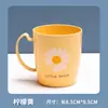 Taza para Cepillarse los Dientes Hd para el Hogar de Aspecto Atractivo para Niños Taza Gruesa de Gran Capacidad para Cepillos de Dientes de Plástico Taza de Enjuague Bucal de Gama Alta con Asa