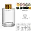 Frasco Cilíndrico Transparente para Aromaterapia, Frasco Difusor de Varetas Sem Chama, 100ml, Garrafa de Vidro para Fragrância de Decoração de Hotel e Casa