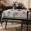 Toalha de Mesa Estilo Americano Personalizada, à Prova de Óleo, Impermeável, Resistente ao Calor, Toalha de Mesa Retangular, Luxo Leve, Sensação de Alta Qualidade, Jogo Americano, Toalha de Mesa