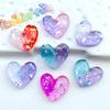 Acessórios de resina Acessórios DIY Telefone Móvel Shell Patch Sapato Fivela Copo de Água Patch Acessórios Fundo Plano Lantejoula Cor Dupla Amor