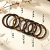 Pulseras Auténticas de Tableta de Madera de Águila, Pulseras de Sándalo Lao Shan Cortadas Directamente, Sándalo Verde Natural, Sándalo Negro, Palo de Rosa, Cuentas de Oración Budistas