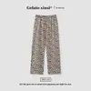 Calça de Pijama 100% Algodão para Mulheres, Calça Longa, Primavera e Outono, Todo Algodão, Caimento Solto, Tamanho Plus Size, Calça de Barra Reta, Calça para Ar Condicionado de Verão, Calça para Casa de Outono