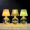 Bola de Cristal Tallada en 3D Transfronteriza Luz Nocturna Luminosa Lámpara de Mesa de Escritorio para Dormitorio Adornos Decorativos de Ambiente Regalo de Cumpleaños