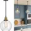 Lustre Esférico de Vidro Transparente para Amazon Transfronteiriço, Peças Padrão Amazon, Luminárias Estilo Antigo Modificadas Padrão Americano para América do Norte