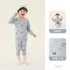 Nuevo Conjunto de Ropa Interior Térmica para Bebé Otoño/Invierno Conjunto de Ropa de Casa para Niños Algodón Puro Clase A Ropa Interior para Niños y Niñas Conjunto para Bebé Algodón