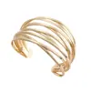 Pulsera Metálica Transfronteriza Europea y Americana Personalizada Mariposa Hojas Flores Geométrico Nicho Diseño de Alta Gama Abierta Ajustable