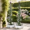 Estructura de Soporte para Plantas Ensamblada, Soporte Triangular para Clematis, Soporte para Flores de Tracción para Plantas en Maceta, Exclusivamente para Ventas Transfronterizas