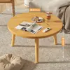 Mesa Redonda Pequeña para Ventana Saliente, Mesa Kang de Dormitorio, Mesa de Café Pequeña, Mesa Baja de Té Tatami para Apartamento Pequeño, Mesa Baja Pequeña de Piso para el Hogar