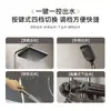 Set de Ducha de Aleación de Aluminio Color Gunmetal para Ingeniería de Hoteles con Botón de Cuatro Funciones, Rociador Superior, Pistola Rociadora de Presión, Venta al por Mayor de Fabricante de Cabezales de Ducha