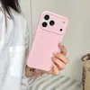 Capa de Celular de Silicone Líquido Espesso com Furos Finos para Apple 18PROMAX Tendência 17/16 Semelhante à Pele 15 Estilo Leve de Luxo