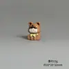 Resina 3D Porquinho e Coelho Desenho Animado Fofo Figurine de Animal Decoração de Mesa Carro Chaveiro Pingente de Bolsa