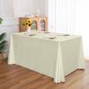 Mantel largo transfronterizo para mesa, mantel para mesa de comedor de sala de conferencias de negocios de hotel, mantel rectangular de satén, venta al por mayor directa de fábrica