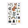 Adesivos de Tatuagem de Animais de Desenho Animado Novos Transfronteiriços Infantis Ecológicos Personalidade Criativa Presente Brinquedo Adesivos Tatuagem