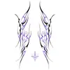 Artículo Popular Transfronterizo: Sol Oscuro y Luna Flor de Loto Espina Cinta Línea Tatuaje Tótem Medio Brazo Cintura Espalda Pegatina Amazon