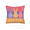 Decoración del Hogar Transfronteriza Funda de Almohada Conejo de Pascua Nórdico Cubierta para Cabecera de Sofá Funda de Almohada de Lino Venta al por Mayor Personalización