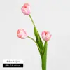 Sorvete Artificial Flor Tulipa Decoração de Casa Sala de Estar Tecido de Seda Flor Artificial Tulipa de Alta Qualidade Adereço de Fotografia