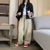 Pantalones de Pierna Ancha para Niñas 2026 Nuevo Primavera y Otoño Sueltos Largos para Niños Mayores, Versátiles, Elegantes, Adelgazantes, con Caída, Pantalones Casuales