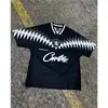 Marca de Comercio Exterior de Moda One Island Nuevo Color Bloqueado Camiseta de Baloncesto Deportes Americanos Casual Holgada Unisex Camiseta de Manga Corta para Pareja