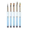 Caneta Manicure de Fábrica Atacado Porta-Canetas Cor Metálica Linha de Puxar Pintada Borrada Esculpido Francês Conjunto Criativo de Canetas Pintadas