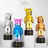 Nuevo Trofeo de Cristal Metálico Personalizado Campeón de Ventas Mensual Trimestral Premio de Reconocimiento Medalla de Cristal Personalizada