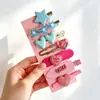 Pinza Metálica para el Cabello para Flequillo, Pasador de Flequillo de Verano, Pinza de Pato Linda para Niña, Accesorio para el Cabello para Niños