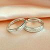 Anillos de Pareja Latido del Corazón, Anillos de Pareja Electrocardiograma, un Par de Anillos Simples Estilo Coreano para Hombre y Mujer, Regalos de Propuesta Boda