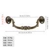 Jingmao Hardware -352 tamanho pequeno Novo Chinês Decoração para Casa Móveis Antigos Gaveta Porta de Armário Clássico Tira Liga Puxador