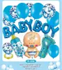 Set de globos de cumpleaños Suministros de decoración para diseño de fiestas al por mayor Niños Tema de dibujos animados Juguete Globo de película de aluminio Transfronterizo